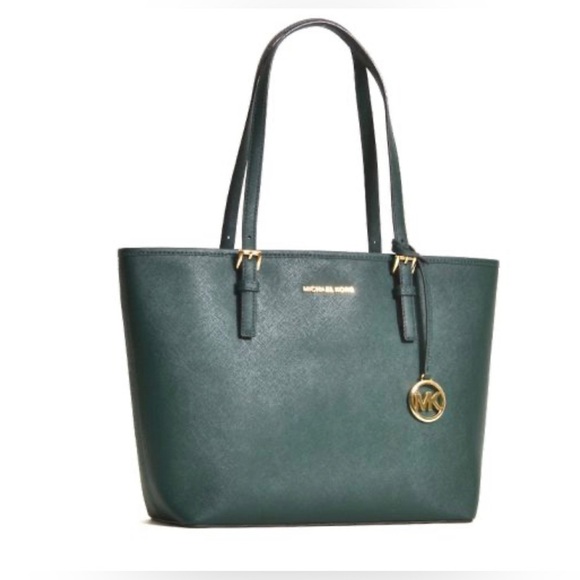 Michael Kors Bags Micheal Kors Hunter Green Medium Tote Gently Used